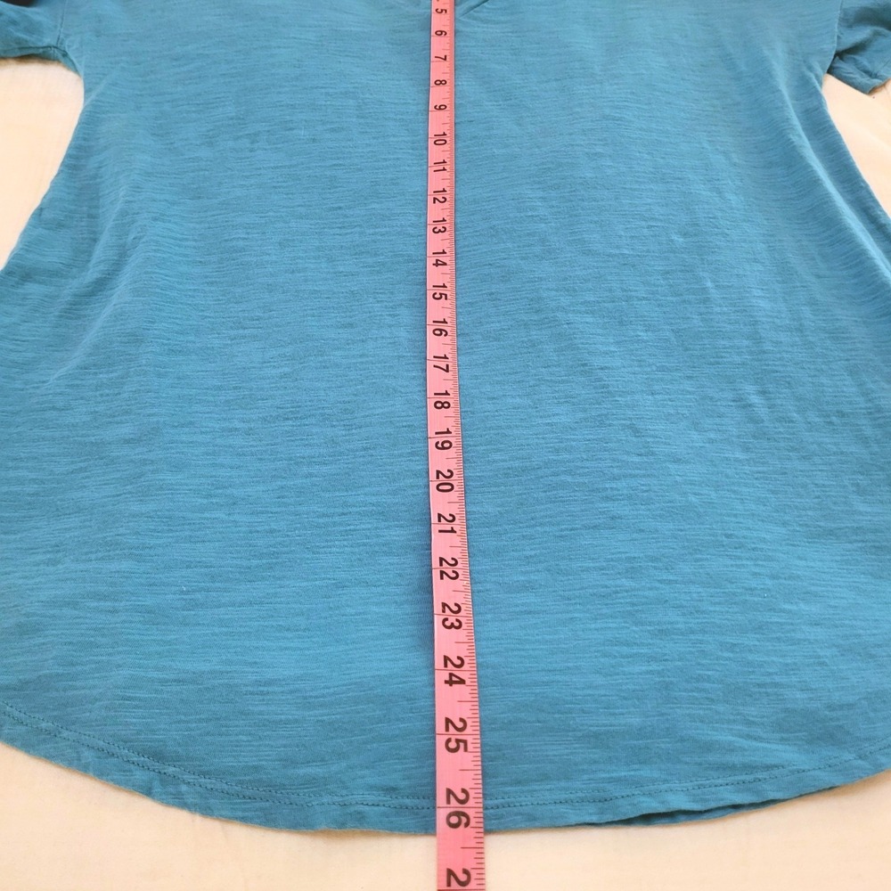 Matilda Jane 'Sit Back and Relax' Caribbean Blue Flutter Sleeve Boho Chic Tee S - Picture 9 of 9